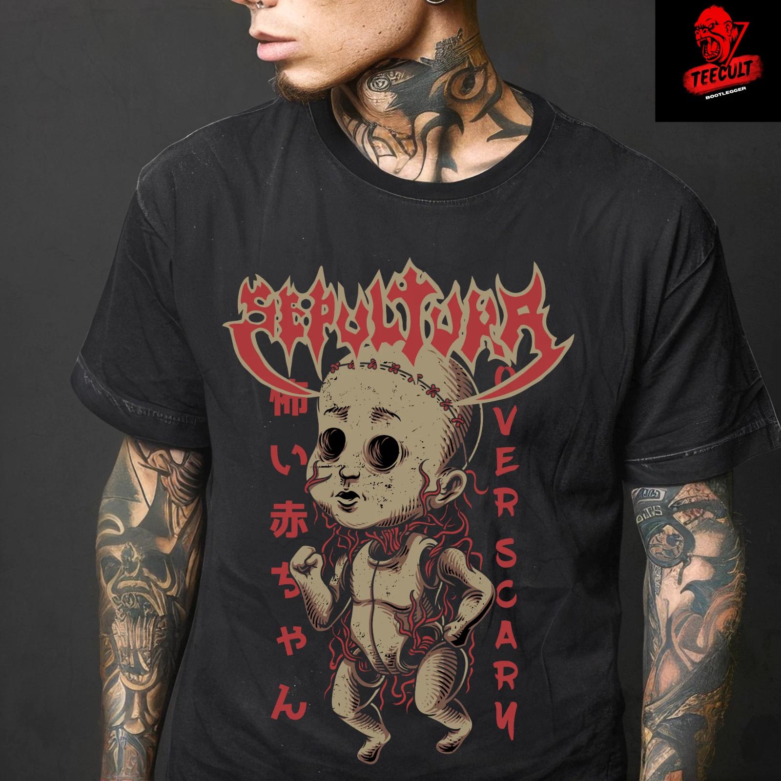 Men s and Women s T-shirts Sepultura Heavy Metal Rock Tee Unisex Heavy Cotton Premium XS