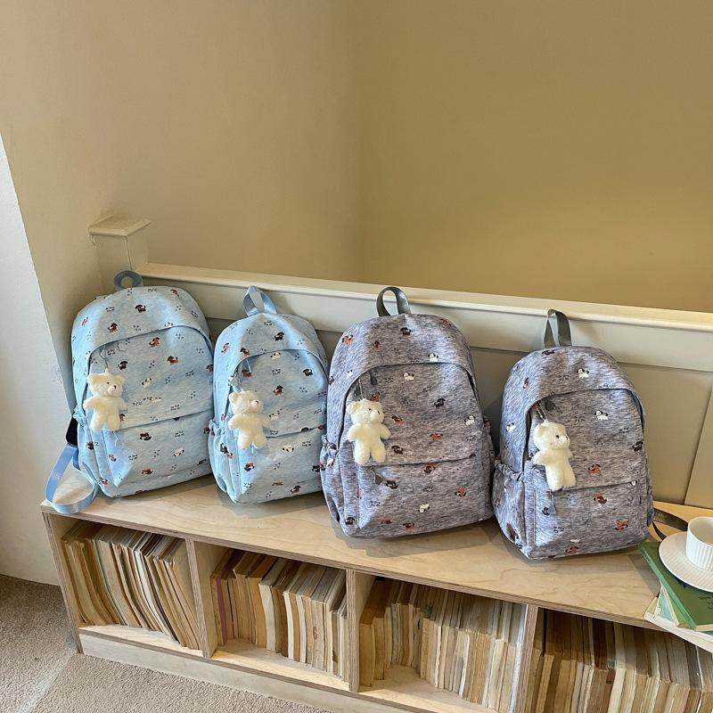 Schoolbag New Cartoon Printed Girls School Bag Junior High School Elementary School 1011 Spring Backpack Large Capacity Travel Backpack