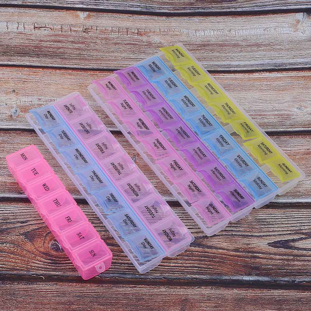 3pcs Plastic Watch Parts Storage Box Organizer Watchmaker Repairing Tools Storage Tray (2 Color 7 Grids 2 Color 14