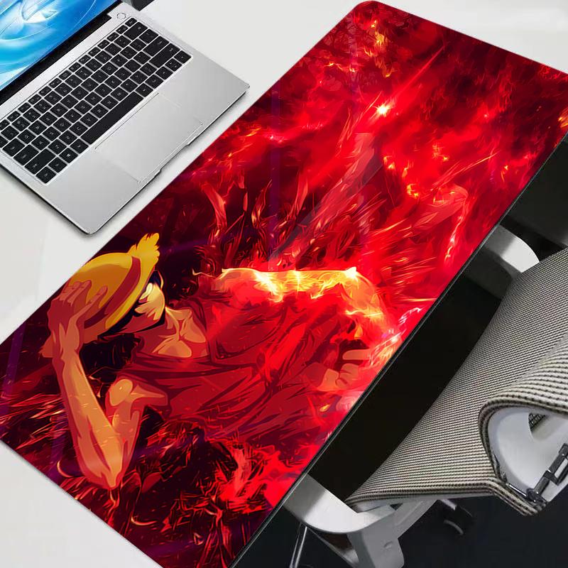Mouse Pad Computer One Piece Luffy Laptop Anime Keyboard Mouse Mat Large Mousepad Keyboards Gamers Decoracion Desk Mat