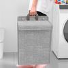 Collapsible Laundry Hamper for Bathroom Clothes Basket Wall Mounted Laundry Baskets (Size: L)