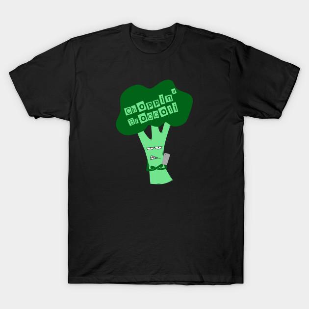 

Men Black Print T-shirt Choppin Broccoli No-Cut Transfer Paper Print Cotton Tshirt M чёрный