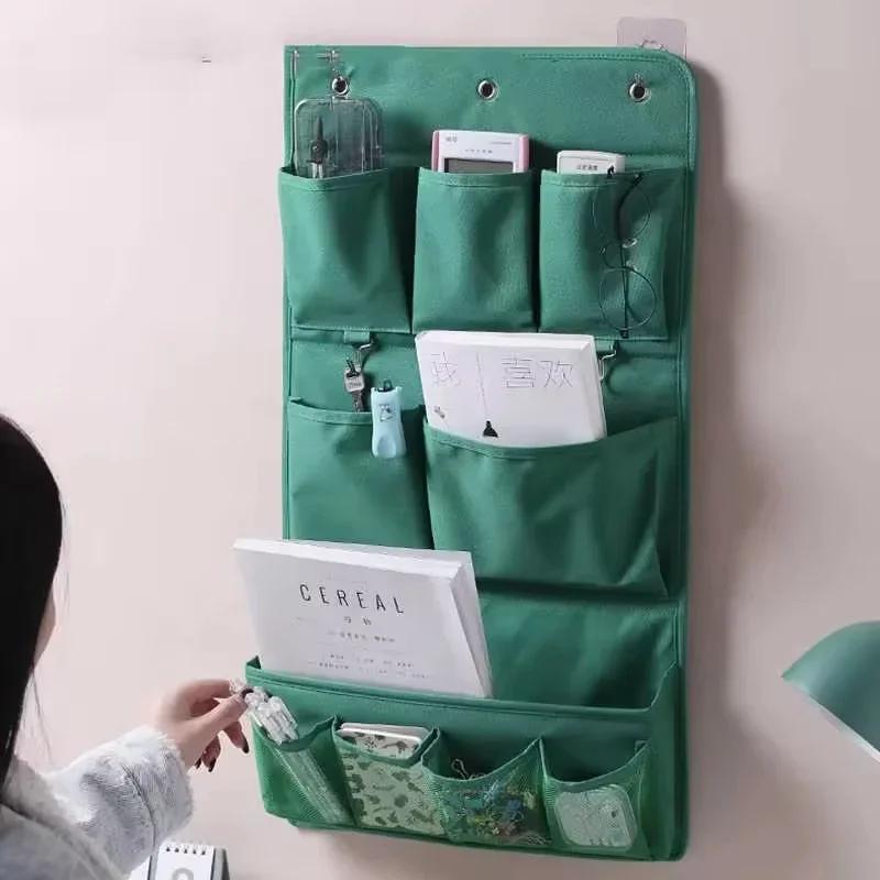 1/2PCS Wall-mounted Storage Bag Multi-functional Dormitory Cosmetic Toy Storage Bag Hanging Storage Behind The Door