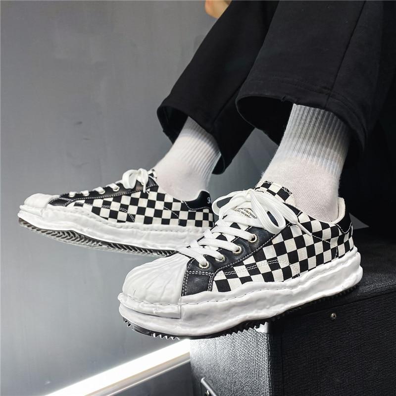 checkered shoes for men
