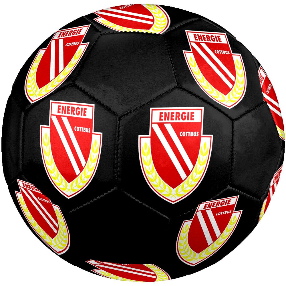 Energie Cottbus logo size5 Soccer Ball, colorful, suitable for all ages, machine-stitched, PVC material, competition grade,durable and high bounce