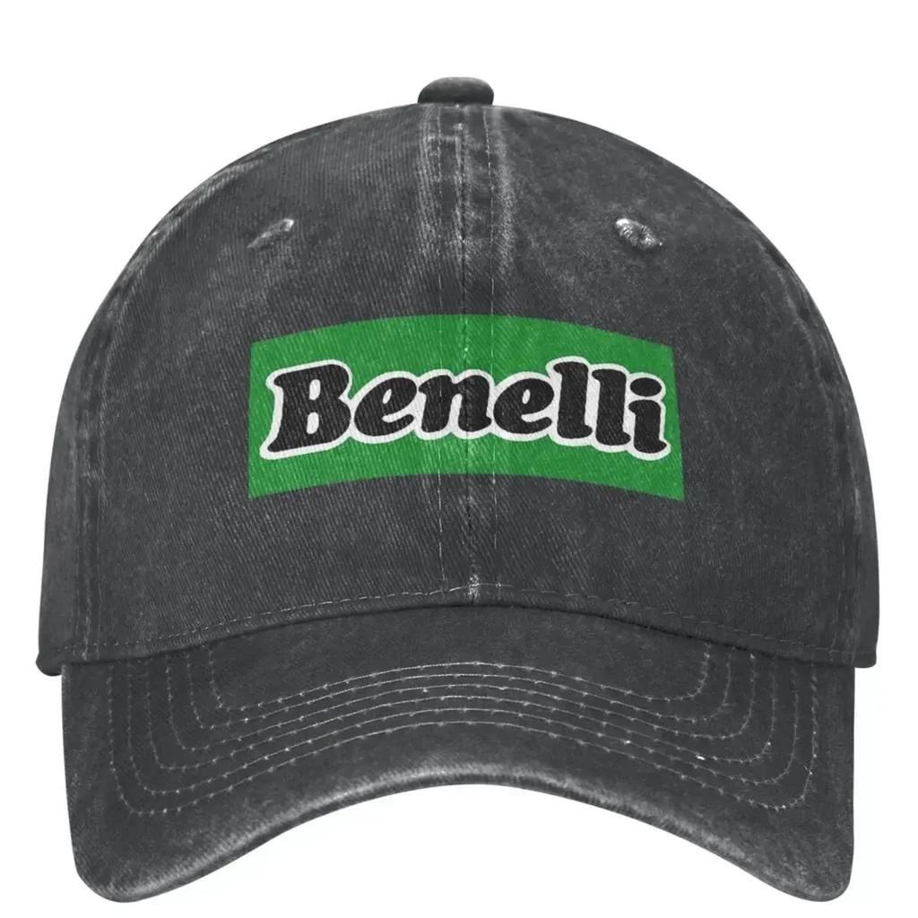 Uomo Donna Benelli Moderno TNT Era Motocross Ciclismo Corsa Cappellino da Baseball Vintage Denim Usurato Snapback Regolabile