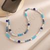 Ins Macaron Color Beaded Long Mobile Phone Chain Fashionable and Convenient Messenger Mobile Phone Lanyard Lanyard