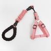 Adjustable Dog Harness and Leash Set Lightweight Soft Pet Chest Strap Comfortable Escape Proof Cat Collar Lead Leash