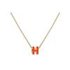 Mini Pop H Classic Trend Letter Metal Necklace Women Necklace H147992F-1B