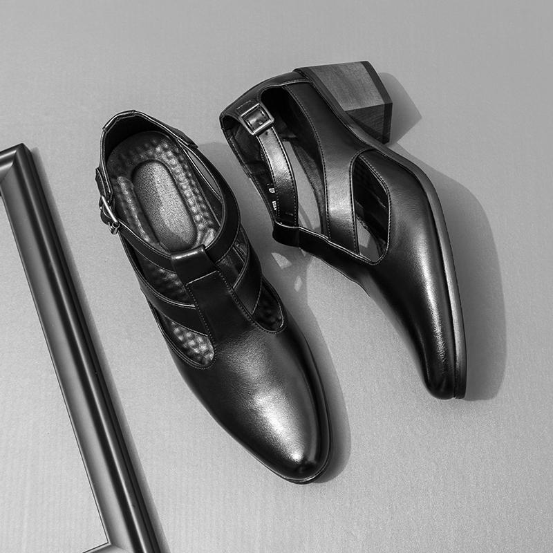 Fashion Designer Hot Selling Brand Men's Pointed Sandals Trendy Summer Breathable Casual Shoes Interview Commuting Men's Business Shoes