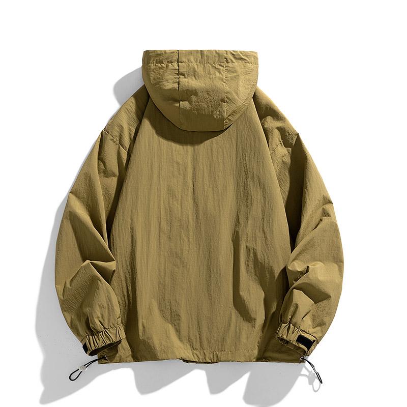 Männer Dünne Jacken Mäntel Harajuku Mit Kapuze Pullover Jacke Männer Windjacke Mantel Männlichen Outwear