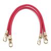2pcs High Quality PU Leather Handbag Handles Handmade Alloy Metal Bag DIY Accessories Braided Rope Bag Shoulder Bag Strap KZ0346