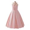 Flower Girl Princess Dress For Weddings Summer Kid Formal Bow Long Gown For School Evening Party Children New Year Cloth ALP653