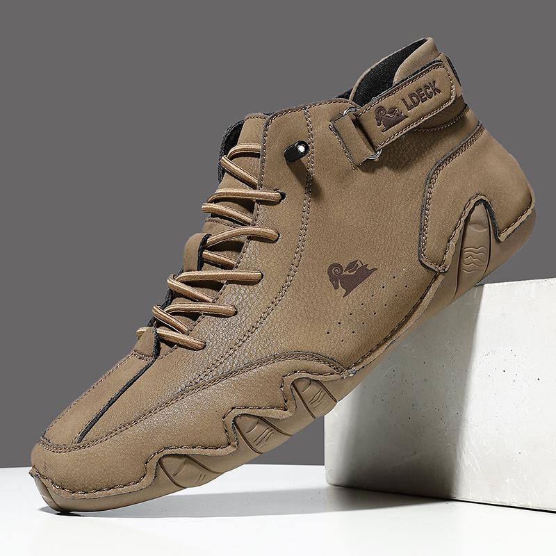 Octopus Men's Shoes, High-top Martin Boots, Autumn and Winter Men's Casual Short Boots