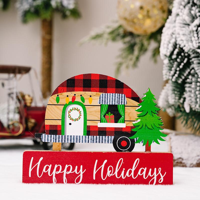 Christmas Gnome Unique Wooden Decoration For Cheerful Home And Vehicle Holiday Setup