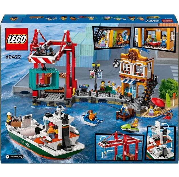 LEGO City 60422 Seaport with Cargo Ship