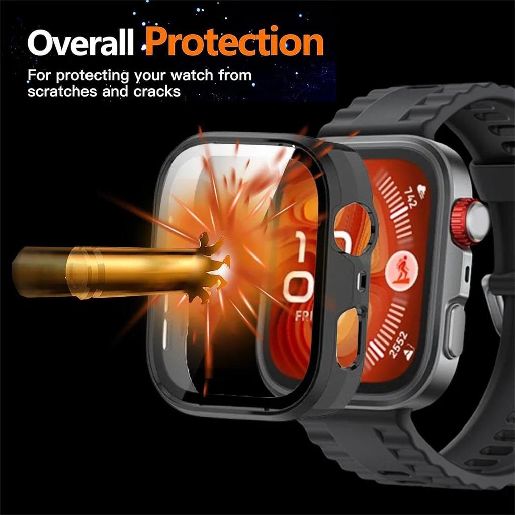 Tempered Glass Case For Huawei Watch Fit 4 Full Cover Screen Protector Hard PC Bumper Shell Cover For Huawei Fit 4 Accessories