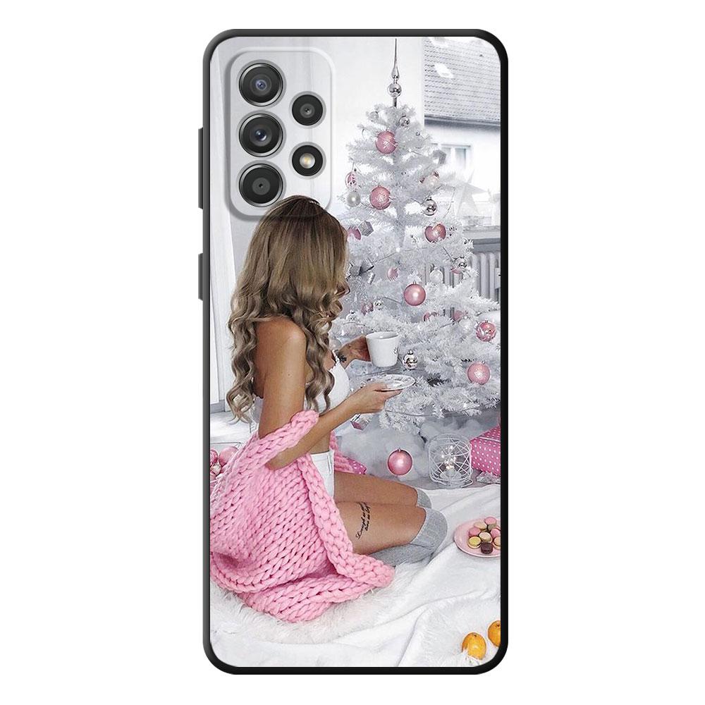 

Черный чехол для телефона Merry Christma Winter Girl для Vivo S1 Y70 Y17 V21 Y53 V17 Y31 V20 Y11 Y72 5G Y19 Y15 Y81 Y20 Vivo S1