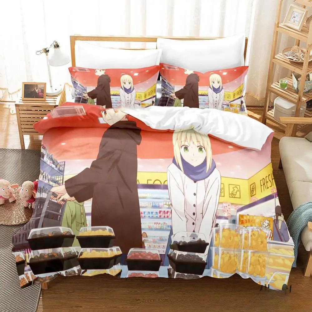 New Anime Today's Menu for the Emiya Family Bedding Set,Duvet Cover Bed Set Quilt Cover,King Queen Twin Size Boys Girls Adults