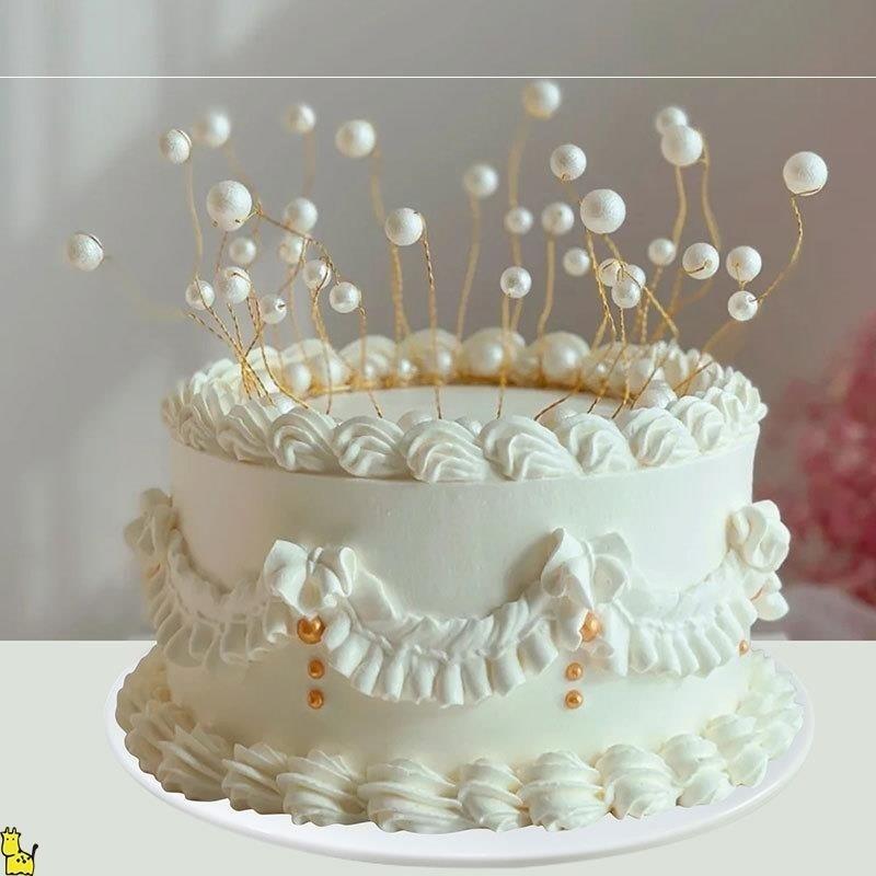 Simulation Fruit Cake 6/8 Inch Fake Cake Model Food Dessert Props Sweet Table Window Girl Boy Birthday Ornament Party Home Decor