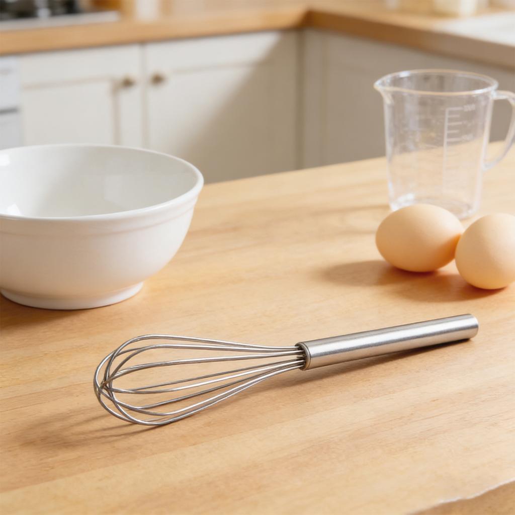 10 Inch Whisk, 304 - Stainless Steel Small Whisks For Cooking, Baking, Mixing Ingredients & Deep Containers (1 Piece)