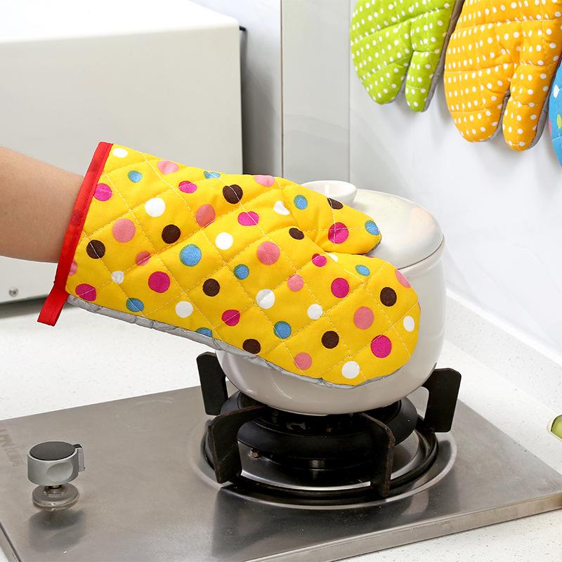 Household Thickened Microwave Oven Oven Insulated Gloves Creative Kitchen Non-Slip Heat-Resistant Anti-Scald Baking Gloves
