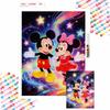 Diamond Art Painting Kit Mickey Minnie Rainbow Stars Home Wall Decor Handmade Gift for Her Him Art Party Supplies