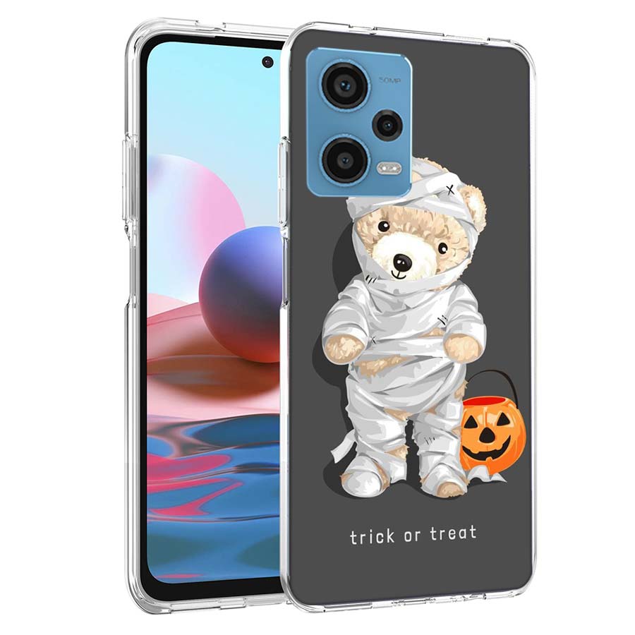 Cool Teddy Bear Fashion Selfie Phone Case For Redmi Note 13 12 14 15 Pro Plus 13R 11 11T 11E 11S 10 Pro 10S 9 9S Cover Cell Clea