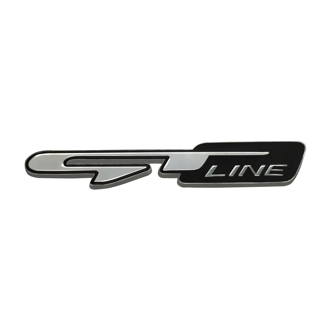 3D Metal Car Tuning Atuo Emblem Sticker GT Line Decals For Kia Forte Ceed For Hyundai i30 solaris tucson For Peugeot 206 308 208