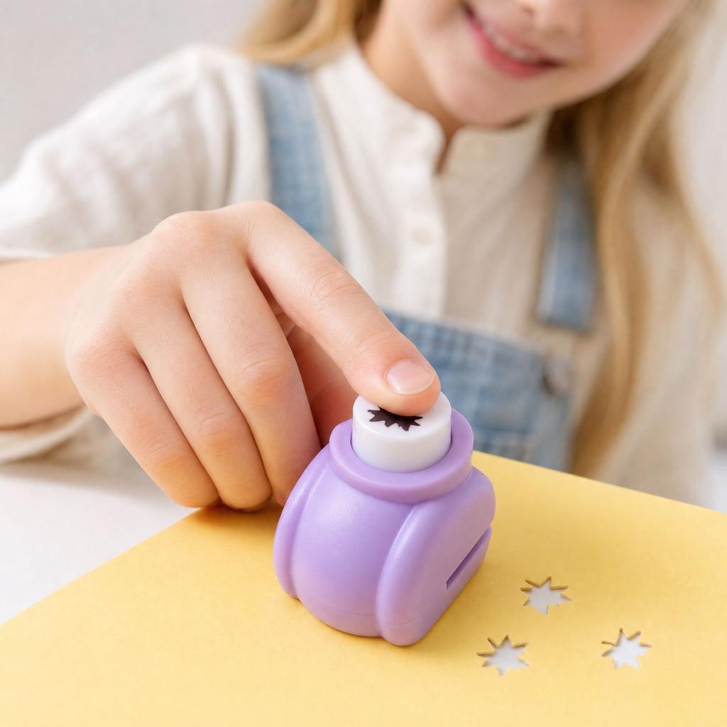 Small Embossing Machine with Maple Leaf and Snowflake Patterns, Hole Punch for Journaling, Scrapbooking and Crafts