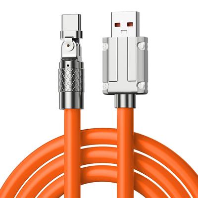 180° Rotating 120W Super Fast Charger Multi-function Charger Data Cable, Fast Charging and Data Synchronization, for Most Cell Phones and Type-c