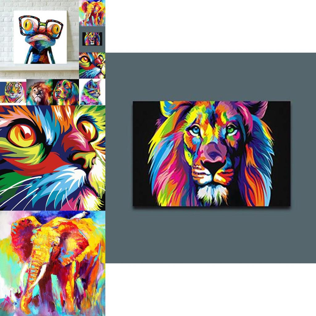 Stunning Animals Pictures Oil Painting Canvas Art For Elegant Home Decoration