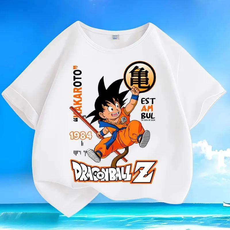 Summer new style Gokustyle childs shortsleeved tshirt made of pure cotton a casual top for leisure time