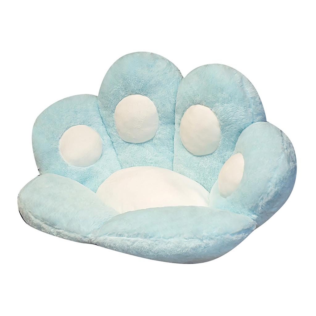 Plush Paw Shaped Seat Cushion Small Size 70x60cm Soft Comfortable Floor Cushion for Home Office Indoor Seating Support