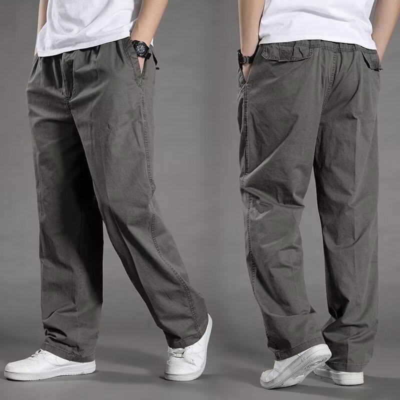 Pantaloni da Lavoro Larghi Taglie Forti da Uomo Gamba Dritta Casual da Esterno 2026