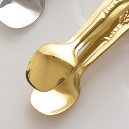 Food Clip Heat-resistant Wide Application Stainless Steel Retro Style Wear-resistant Ice Clip Kitchen