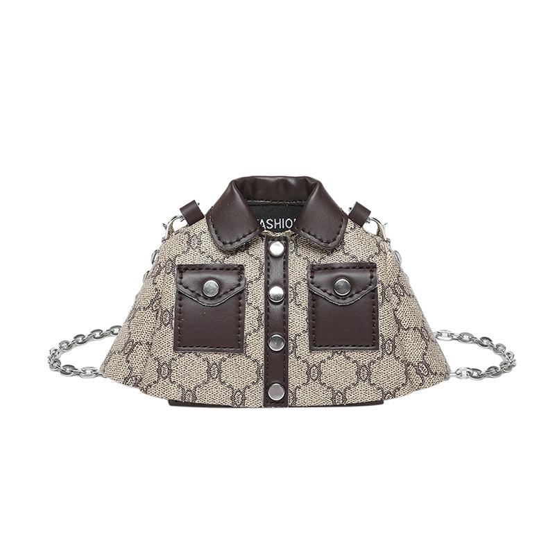 

Нишевая уникальная женская универсальная сумка кроссбоди через плечо 2025 - модная сумка для телефона кофейный