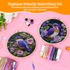 DIY Embroidery Beginner Kit Adult Embroidery Starter Kit with Pre Stamped Floral Bird Pattern for Craft Lover Beginner