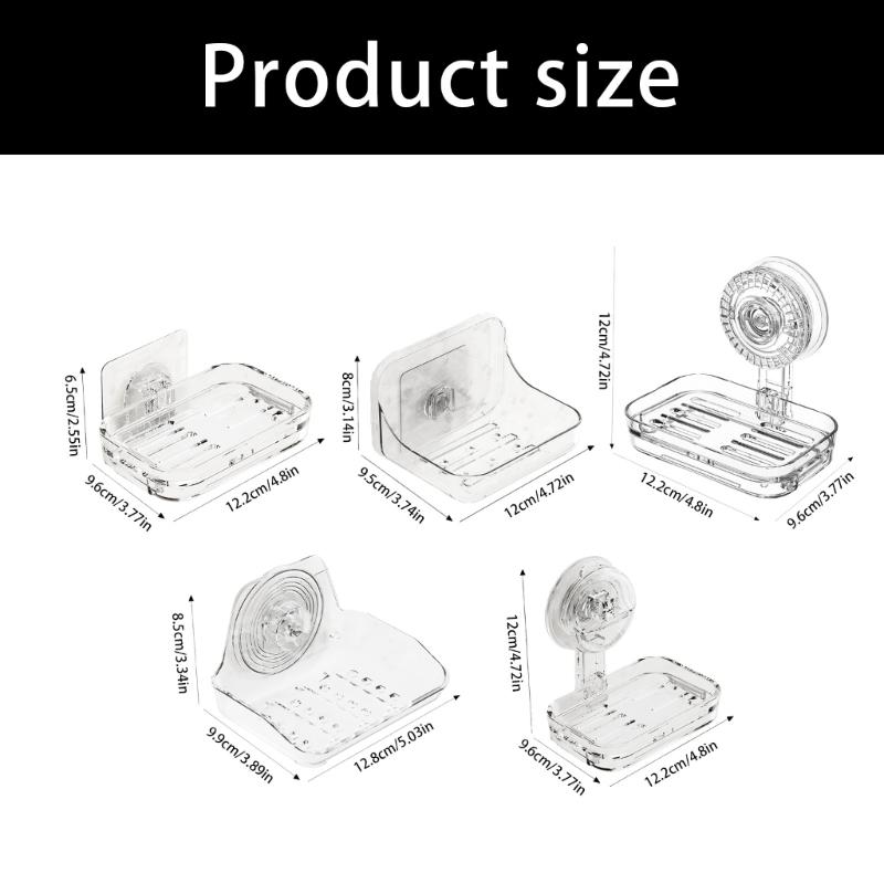 Modern Soap Holder Quick Installation Soap Container for Wall Mounting Soap Organizing Household Bathroom Decoration