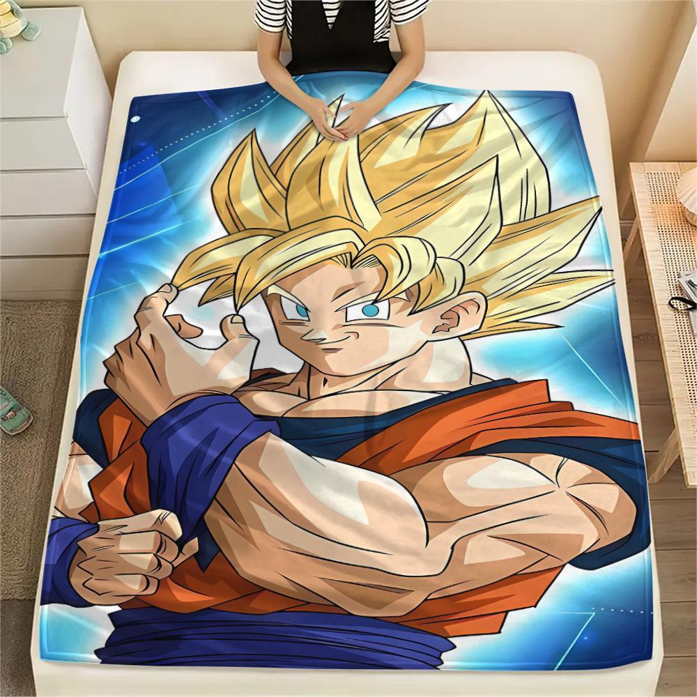 Dragon Ball characters Print Flannel Blanket,High quality Comfortable for All Seasons,Home Decor,Warmth and Comfort,Perfect for Christmas Gifts