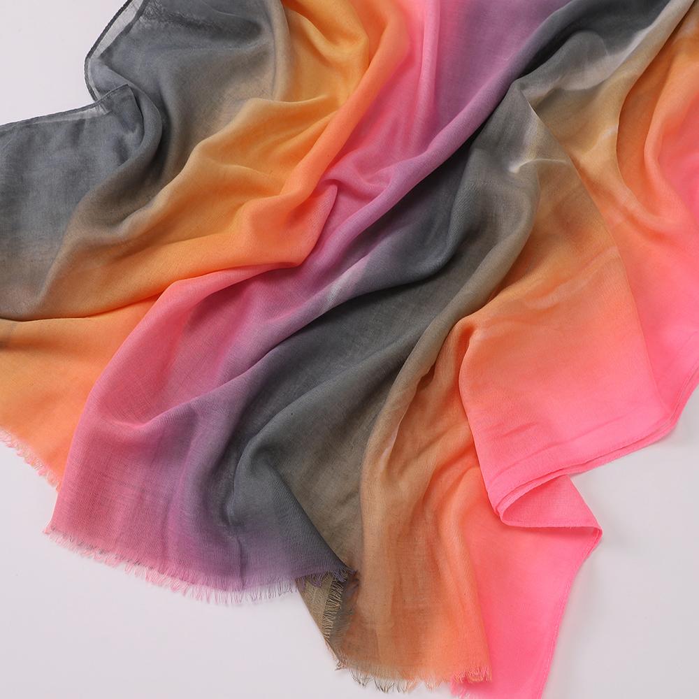 New Printing Modal Hijab Breathable Light Weight Scarf Soft Cotton Rayon Viscose Woven Modal Muslim Women Shawl Hijab