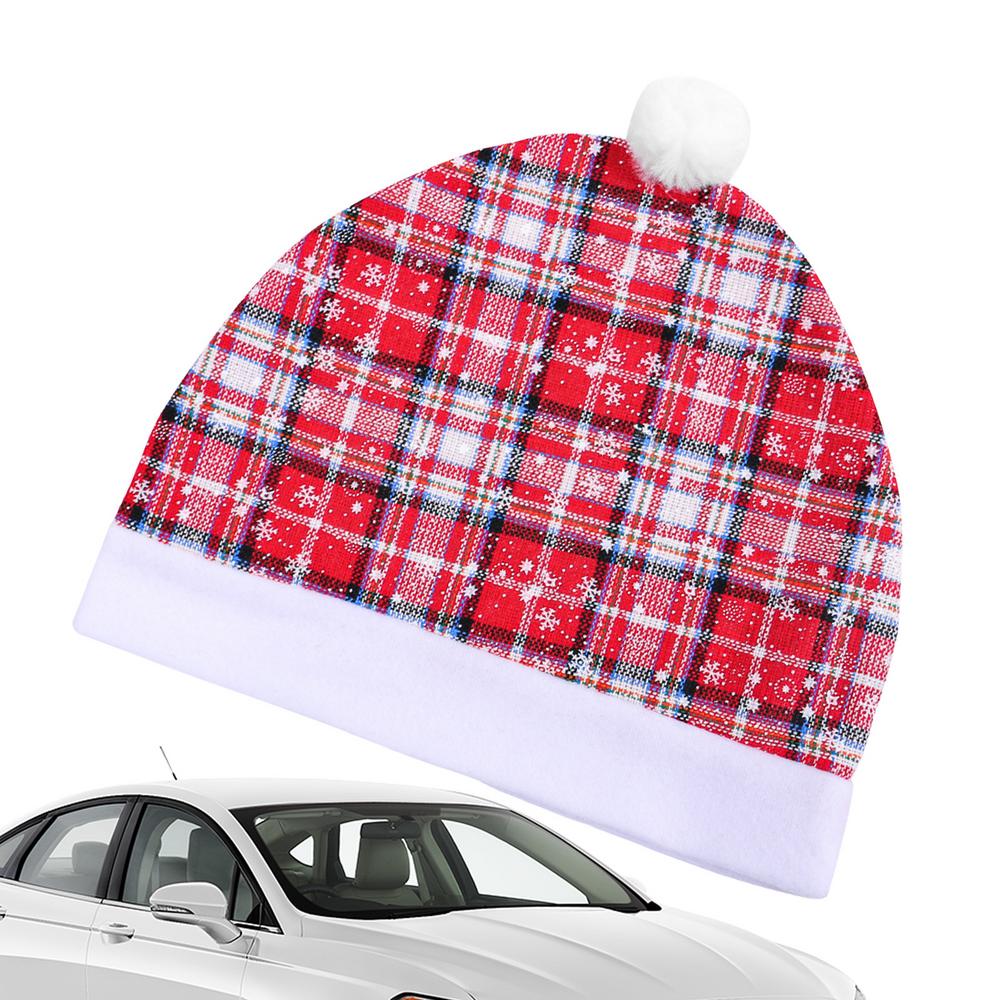 

Christmas Headrest Cover Auto Chair Headrest Pillowcase Car Headrest Pillow Sleeve For Backrest Pillow Festive Atmosphere Decor