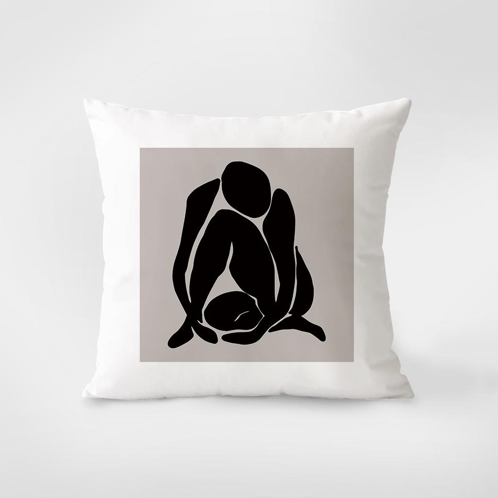 Față de pernă decorativă cu model simplu retro Dormitor Living Față de pernă pătrată