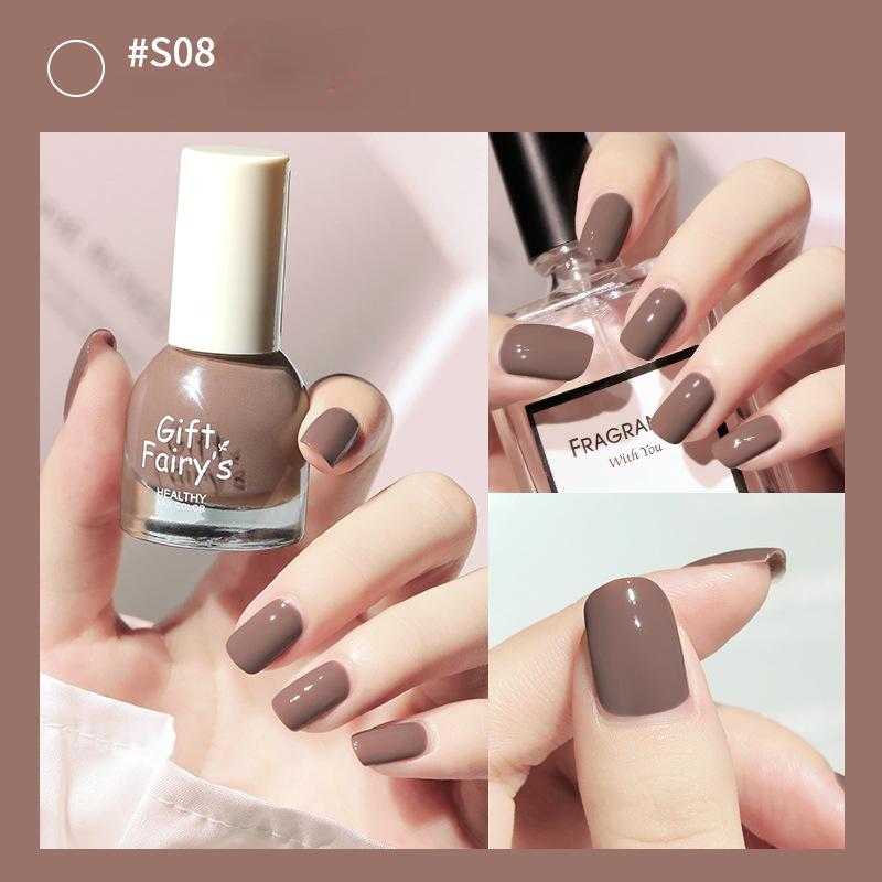 Nail Polish No Baking Long-lasting Water-based Tearable Quick-drying Nail Polish