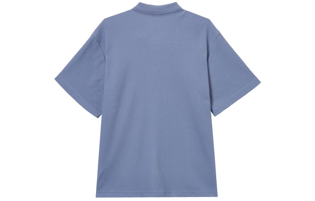Nike Swoosh Polo Shirts Men's Indigo Polo Collar Moderate IH8665-499