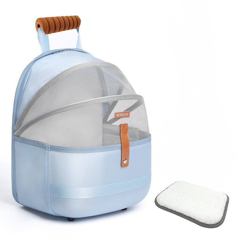 Large Space Pet Backpack Carrier Breathable Cat Capsule Bag Double Shoulder Outdoor Travel Bag For Cats Dogs foldable version