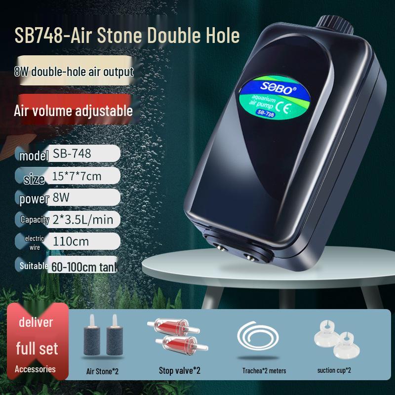 Songbao Silent Fish Tank Air Pump & Oxygenator