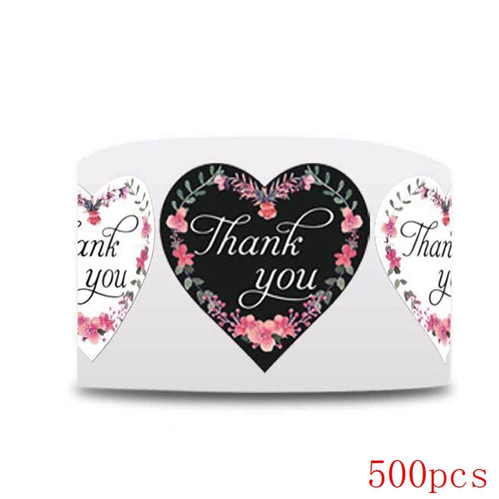 

Этикетка в форме сердца, 50-500 шт., наклейка для скрапбукинга, подарочная упаковка, печать, печать для дня рождения, свадьбы, канцелярские принадлежности, наклейка 1 дюйм