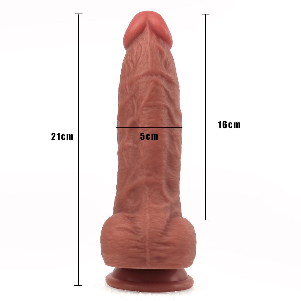 Penis realist pentru piele, vibrator super imens și mare, flexibil din silicon, cu ventuză, penis artificial, masturbator feminin, jucării sexuale