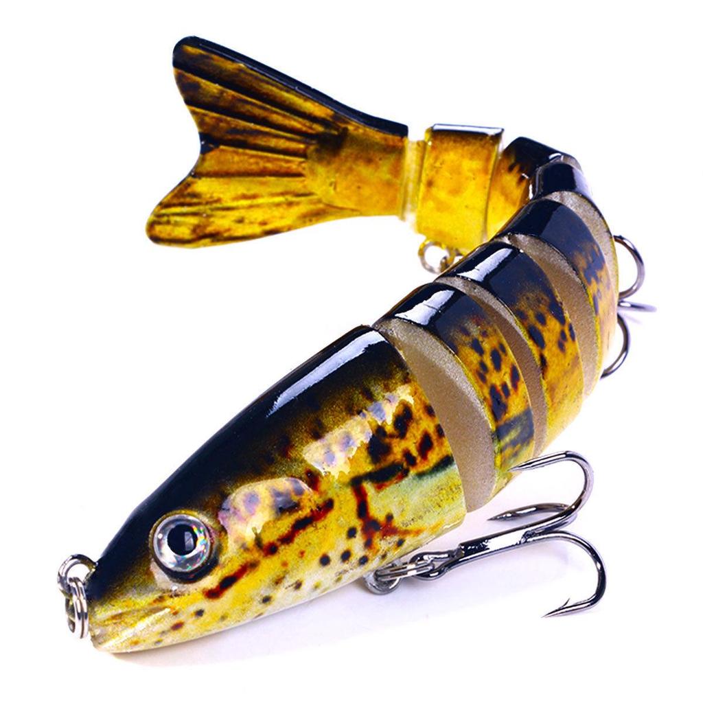 12.8cm-18g Multi-Jointed Bionic Minnow Sinking Lure for Sea Fishing Tackle.